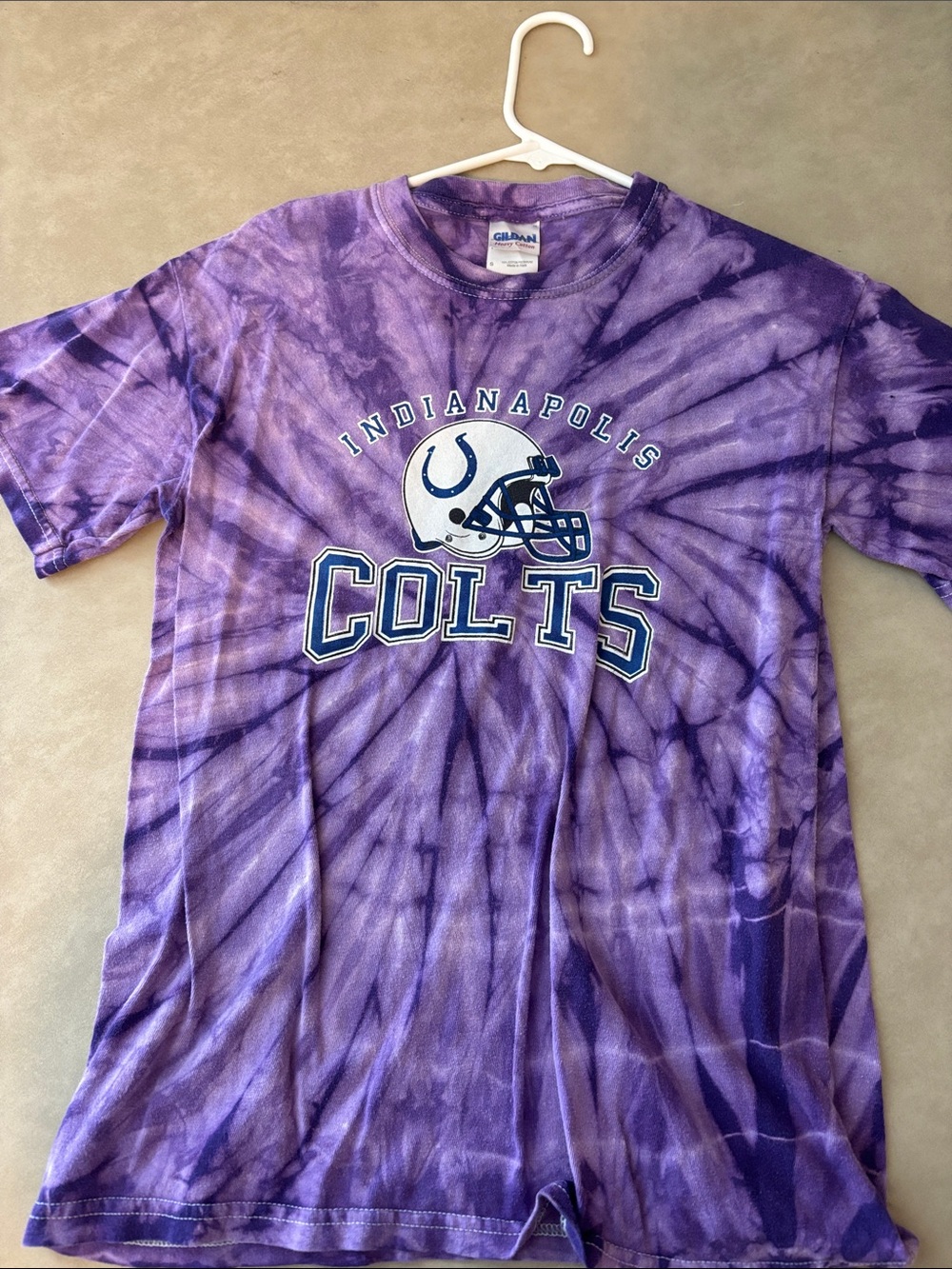 Gildan Purple Tie-Dye Indianapolis Colts Tee